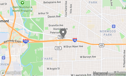 Location of Hooters of O Hare on a map