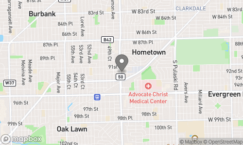 Location of Hooters of Oaklawn on a map